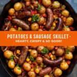 Cheesy Sausage and Potatoes Skillet