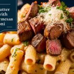 Garlic Butter Steak Bites with Creamy Parmesan Pasta
