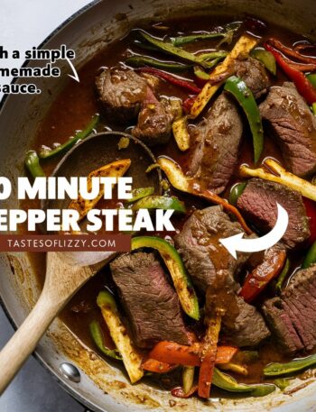 Pepper Steak with Bell Peppers and Onion – Easy Dinner Recipe