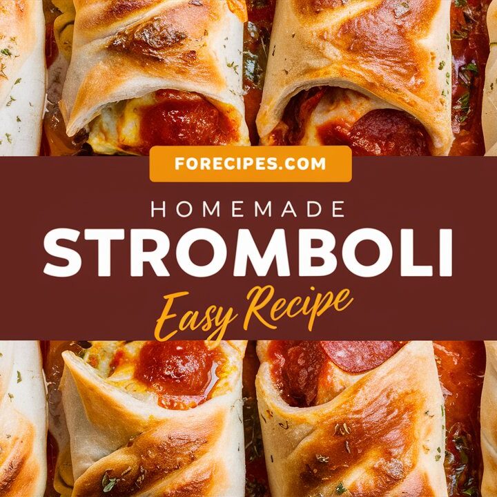 Best Homemade Stromboli Recipe – Easy & Cheesy Dinner Idea