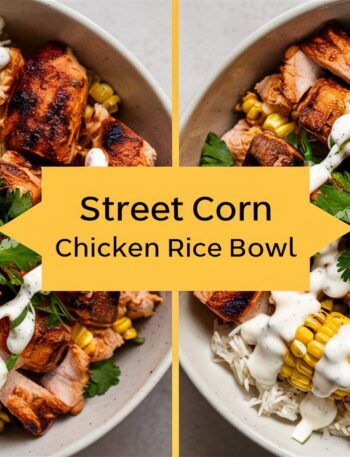 Street Corn Chicken Rice Bowl