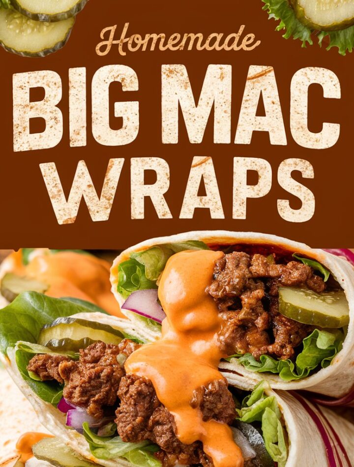 Big Mac Wraps – Easy Dinner Idea