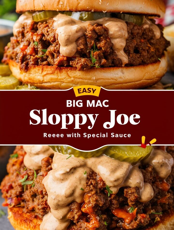 Big Mac Sloppy Joes – Easy Recipes with Ground Beef