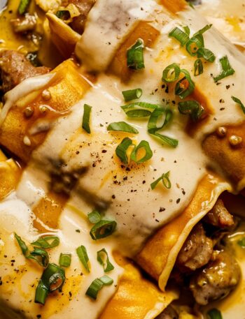 Southern Sausage Enchiladas with Creamy Gravy – Ground Sausage Recipes for Dinner Easy Simple