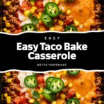 Layered Taco Bake – Easy Recipes with Ground Beef