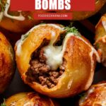 Garlic Parmesan Cheeseburger Bombs – Quick and Easy Ground Beef Recipes