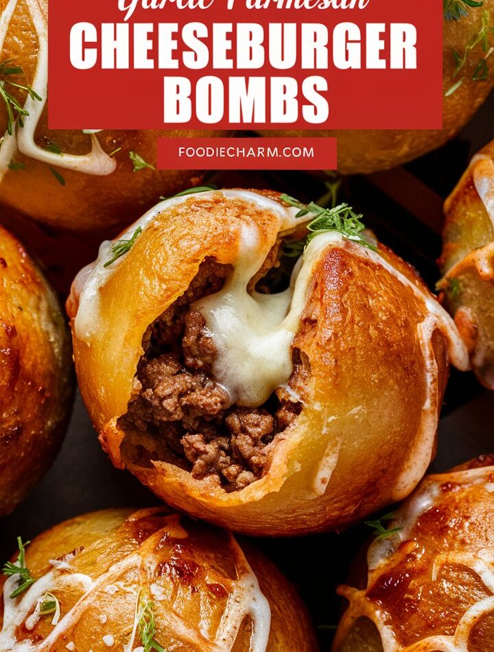 Garlic Parmesan Cheeseburger Bombs – Quick and Easy Ground Beef Recipes