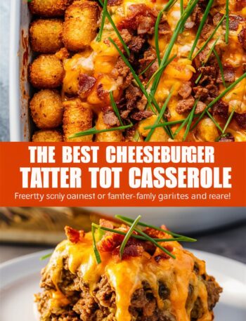 Cheeseburger Tater Tot Casserole – Easy Ground Beef Dinner Recipes