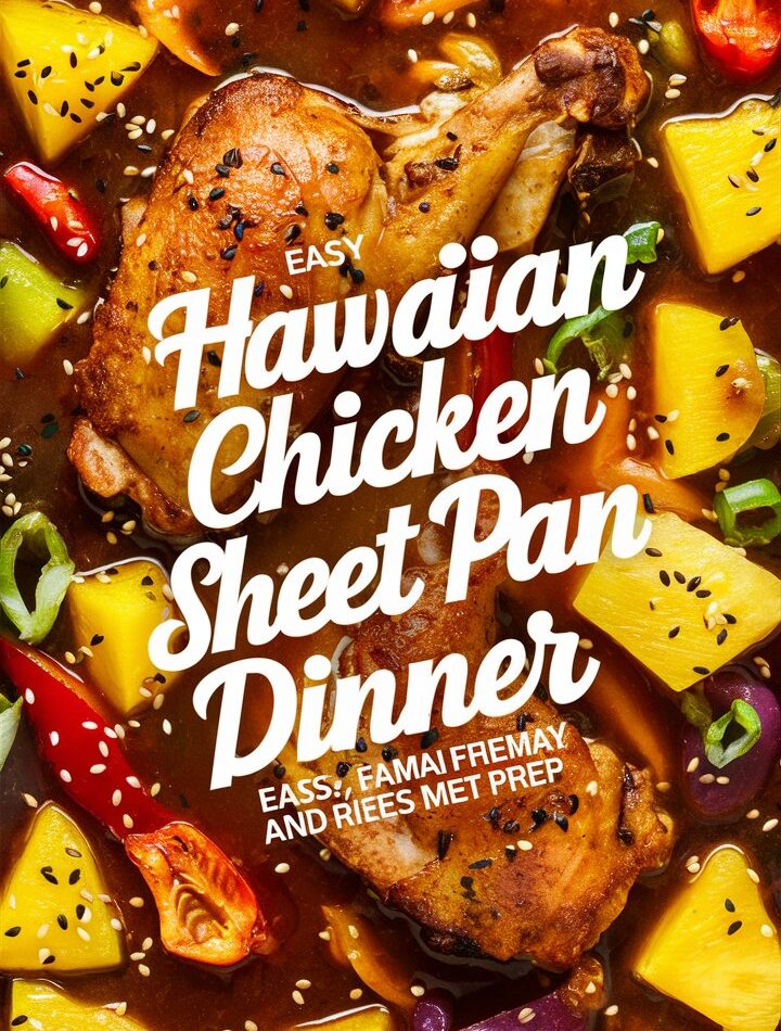 Hawaiian Chicken Sheet Pan with easy recipes for dinner