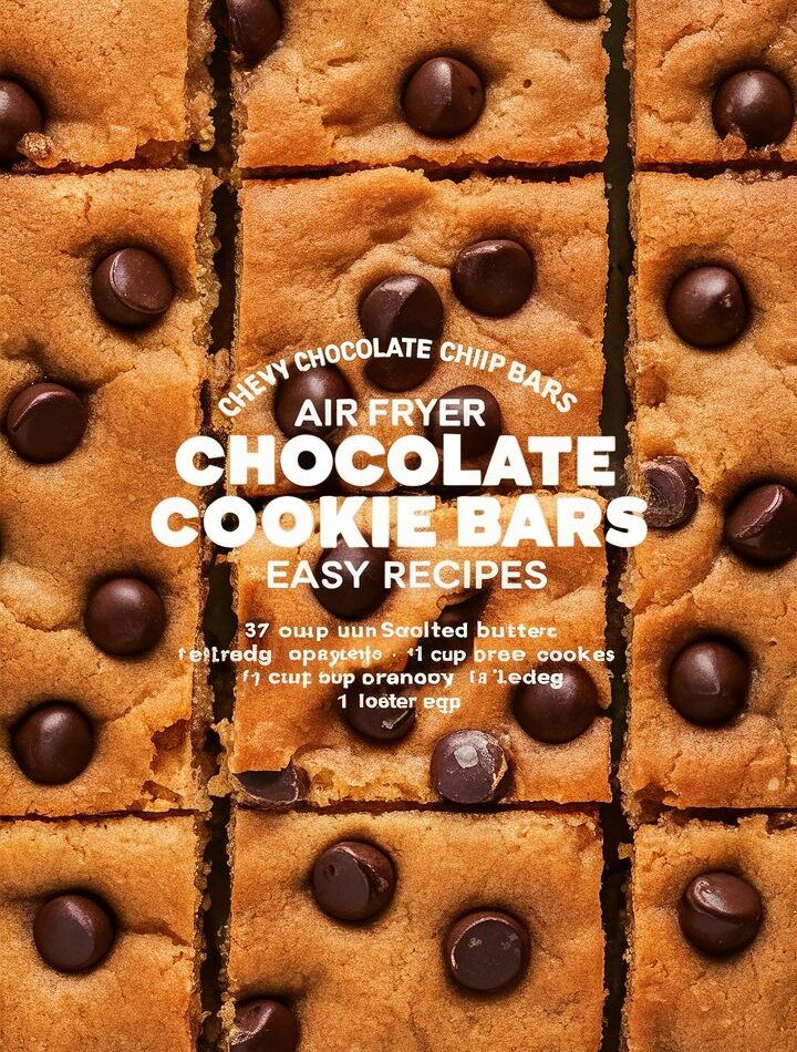 Chewy Chocolate Chip Cookie Bars – Air Fryer Cookies Easy Recipes