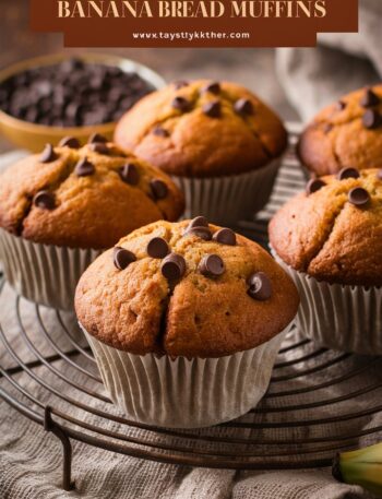 Banana Chocolate Muffins – Easy Chocolate Chip Banana Bread Muffins Recipe