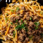One Pot Cheesy Ranch Ground Beef Pasta