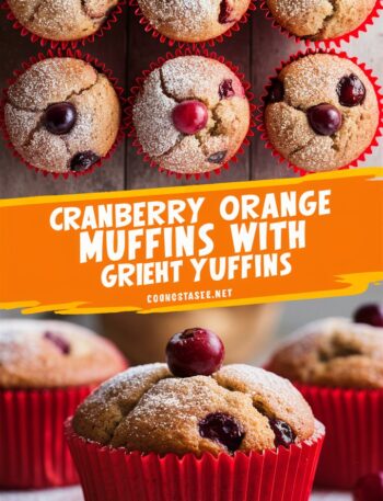 Cranberry Orange Muffins with Greek Yogurt – Easy Muffin Recipes