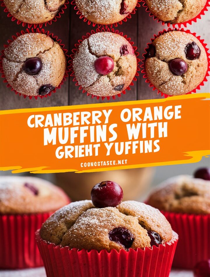 Cranberry Orange Muffins with Greek Yogurt – Easy Muffin Recipes