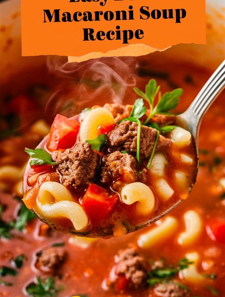 Beef & Tomato Macaroni Soup – Easy Recipes with Ground Beef