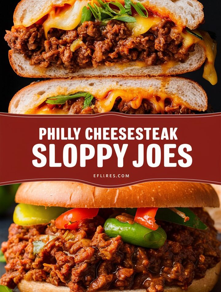 Philly Cheesesteak Sloppy Joes – Easy Recipes with Ground Beef Everyone Will Love