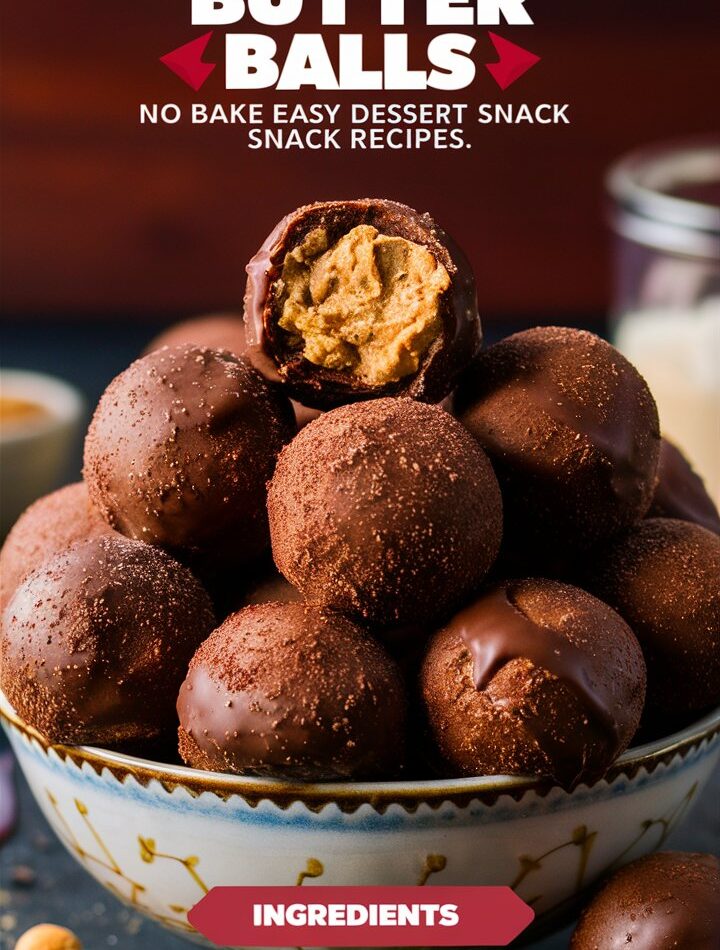 Peanut Butter Balls – Easy Dessert Snack Recipes for Sweet Cravings