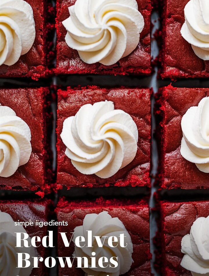 Red Velvet Brownies for Sweet Easy Recipes Fans