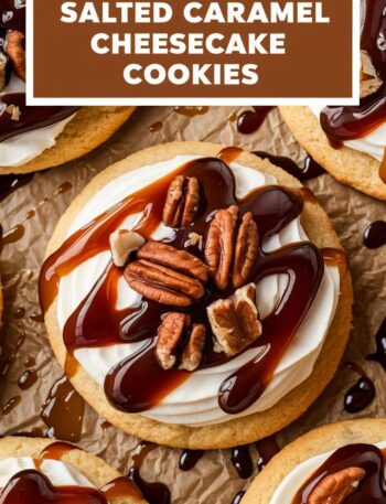 Copycat Crumbl Salted Caramel Cheesecake Cookies – Easy Cookie Recipes