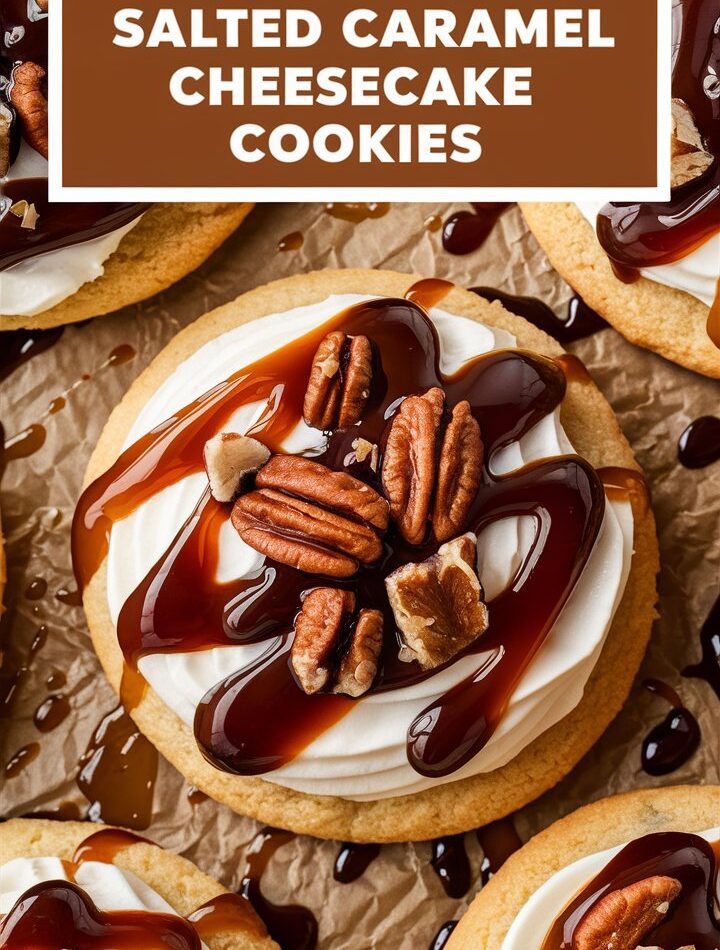 Copycat Crumbl Salted Caramel Cheesecake Cookies – Easy Cookie Recipes