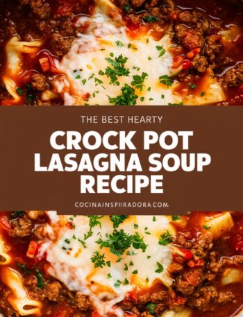 Crock Pot Cheesy Lasagna Soup – pasta easy recipes