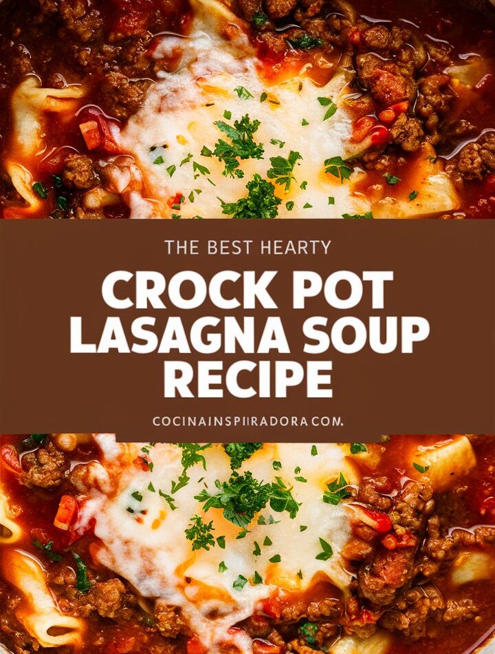 Crock Pot Cheesy Lasagna Soup – pasta easy recipes