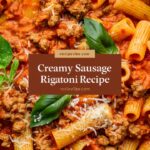 Creamy Italian Sausage Rigatoni – Easy Recipes for Dinner
