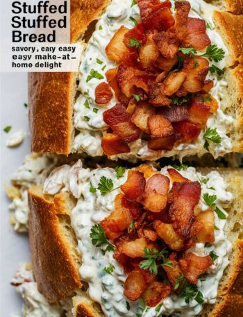 Chicken Bacon Ranch Stuffed Bread – Easy Recipes for Dinner Favorite
