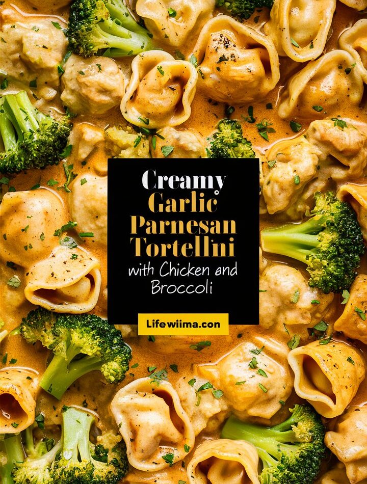 Creamy Garlic Parmesan Tortellini with Chicken – Easy Recipes for Dinner