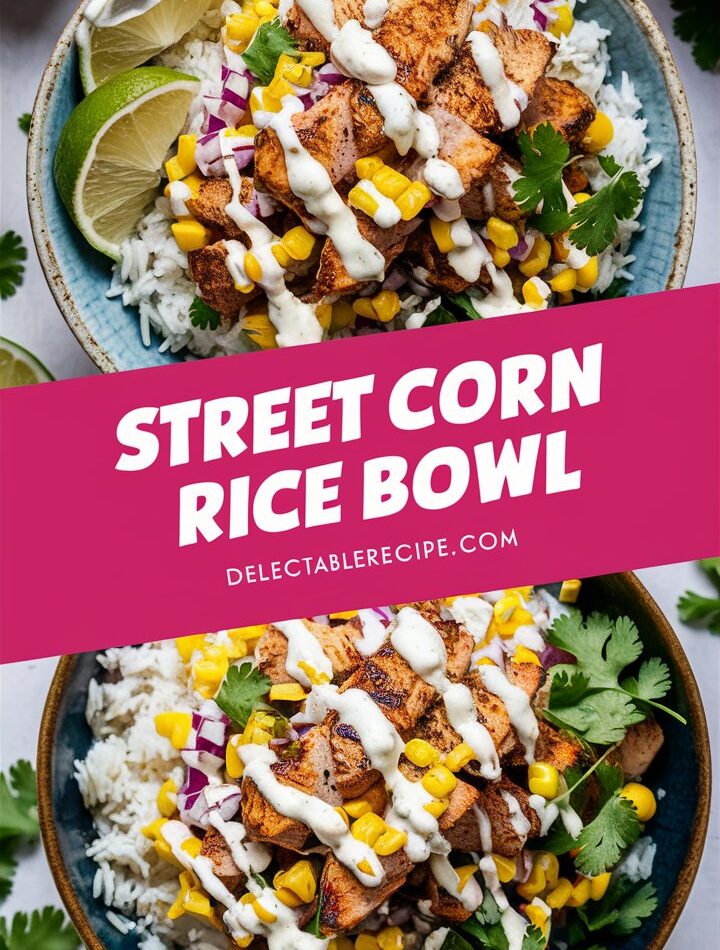 Easy Street Corn Chicken Rice Bowl Recipe for Dinner