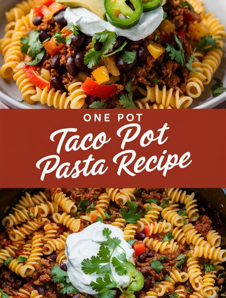 One Pot Beef Taco Pasta – Easy Recipes with Ground Beef
