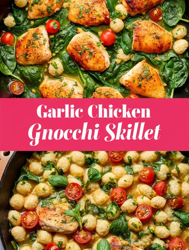 Garlic Chicken Gnocchi Skillet – Quick and Easy Recipes for Dinner