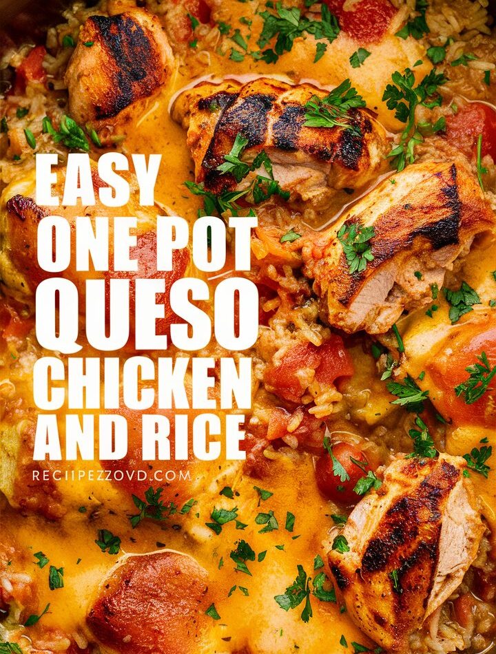 One Pot Queso Chicken and Rice – Quick and Easy Chicken and Rice Recipes
