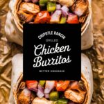 Easy Chicken Dinner Burrito with Chipotle Ranch