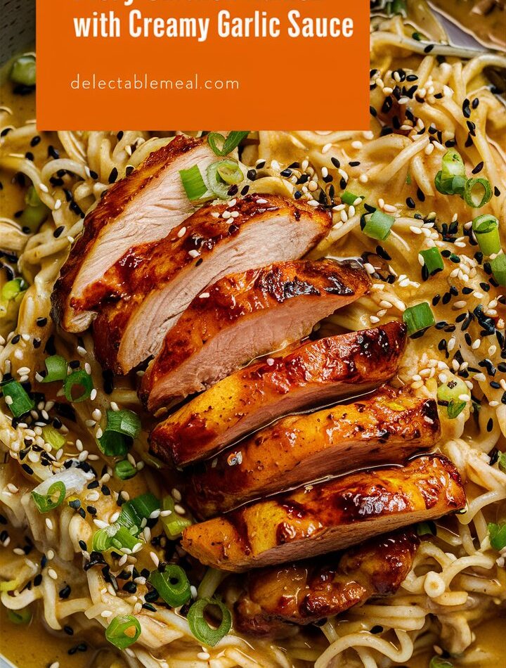 Fiery Chicken Ramen with Creamy Garlic Sauce – chicken ramen noodle recipes easy