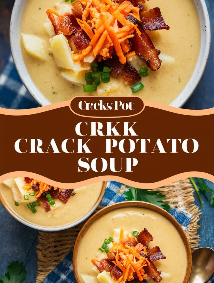 Crock Pot Crack Potato Soup – Cheesey Potatoes Easy Recipe