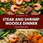 Shrimp Teriyaki Steak Noodles with easy recipes with ground beef and noodles