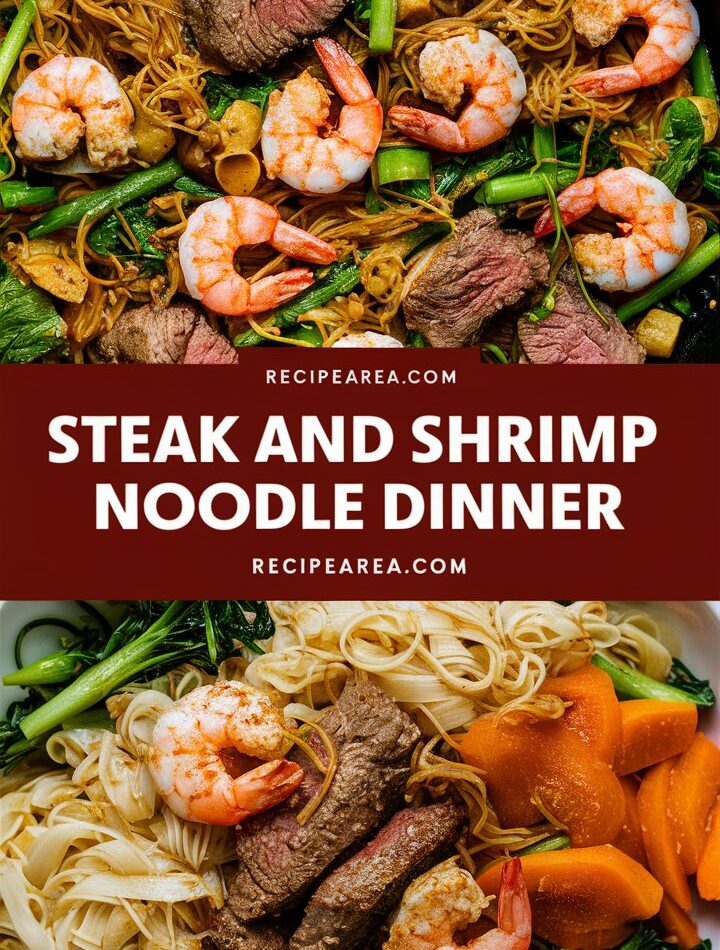 Shrimp Teriyaki Steak Noodles with easy recipes with ground beef and noodles
