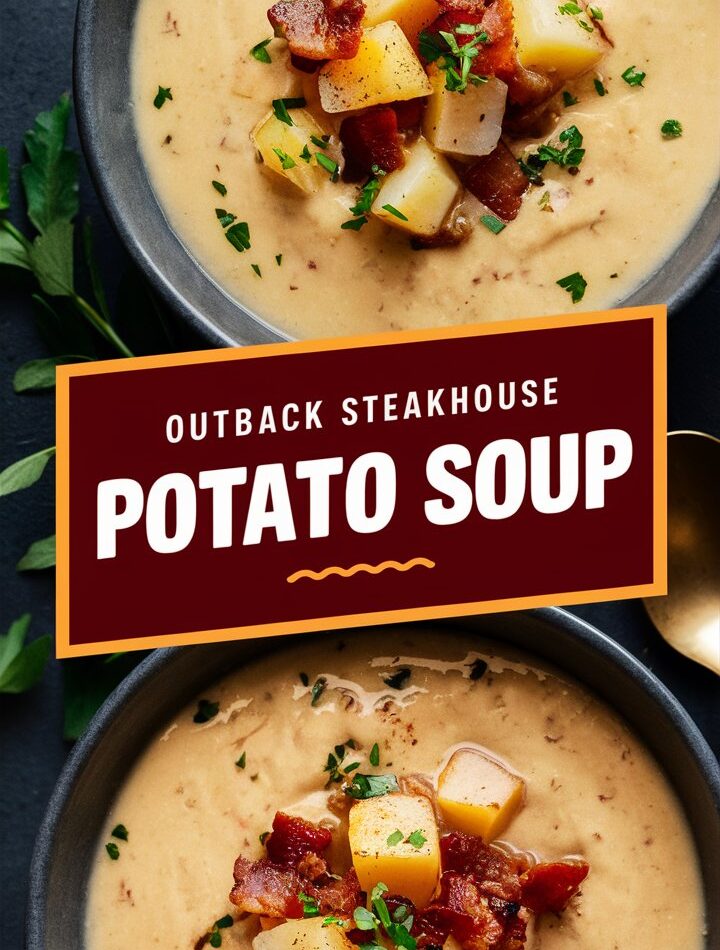Outback Steakhouse Potato Soup with Cheesey Potatoes Easy Recipe