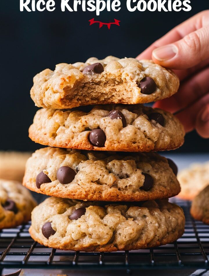 Rice Krispie Chocolate Chip Cookies – Crispy, Chewy & Loaded with Chocolate!