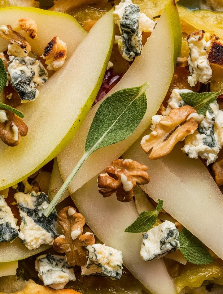 Pear and Gorgonzola Flatbread Recipe – A Sweet and Savory Showstopper
