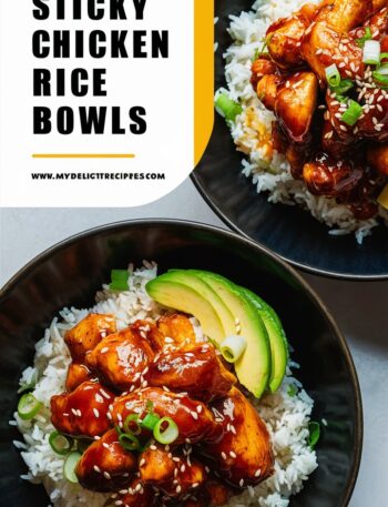 Easy Sticky Chicken Rice Bowl – A Flavor-Packed Meal