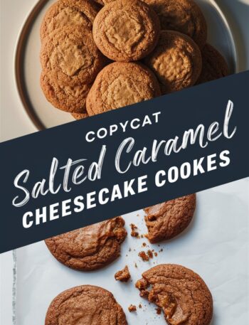 Copycat Crumbl Salted Caramel Cheesecake Cookies