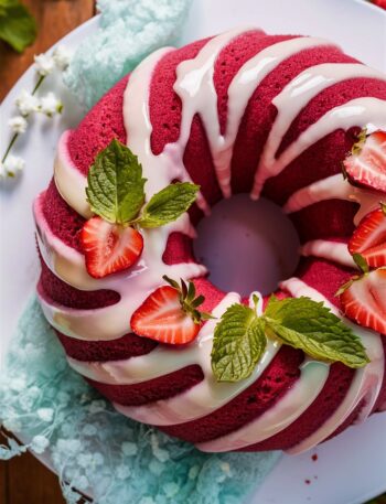 Strawberry Cake with Real Fruit – Strawberry Blueberry Dessert Healthy Easy Recipes