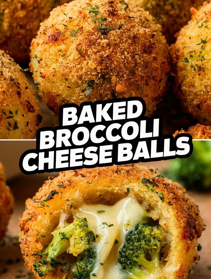 Baked Broccoli Cheese Balls – Crispy, Cheesy, and Loaded with Flavor!