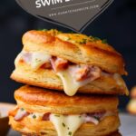 Ham and Cheese Butter Swim Biscuits – Buttery, Cheesy & So Easy!