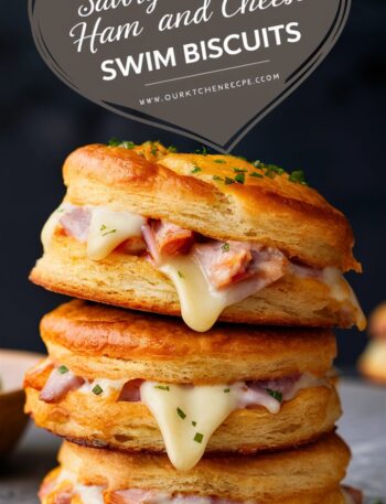 Ham and Cheese Butter Swim Biscuits – Buttery, Cheesy & So Easy!