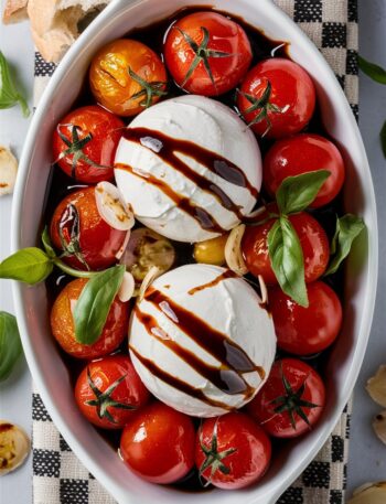 Roasted Tomatoes with Burrata & Balsamic