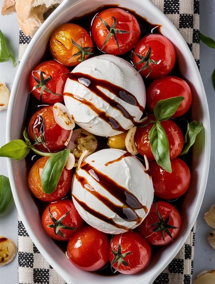 Roasted Tomatoes with Burrata & Balsamic