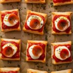 Christmas Puff Pastry Pizza Squares